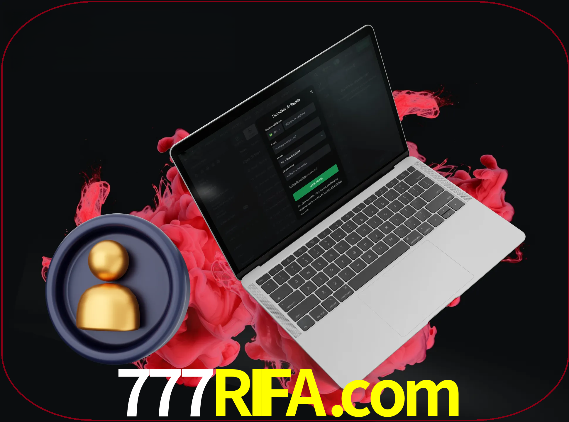 No cabeçalho do site 777rifa, clique no botão que o levará a um formulário especial onde terá de introduzir as suas informações actuais.