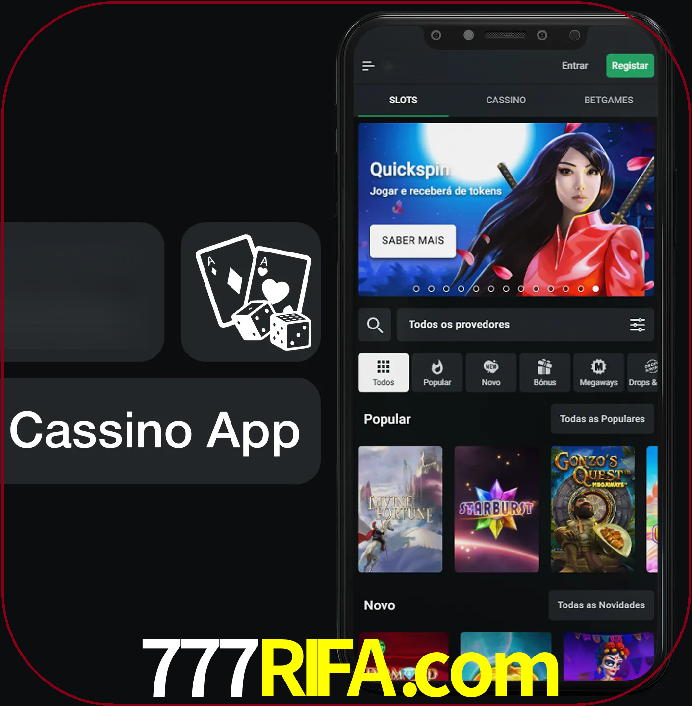 Jogue jogos de cassino e ganhe.
