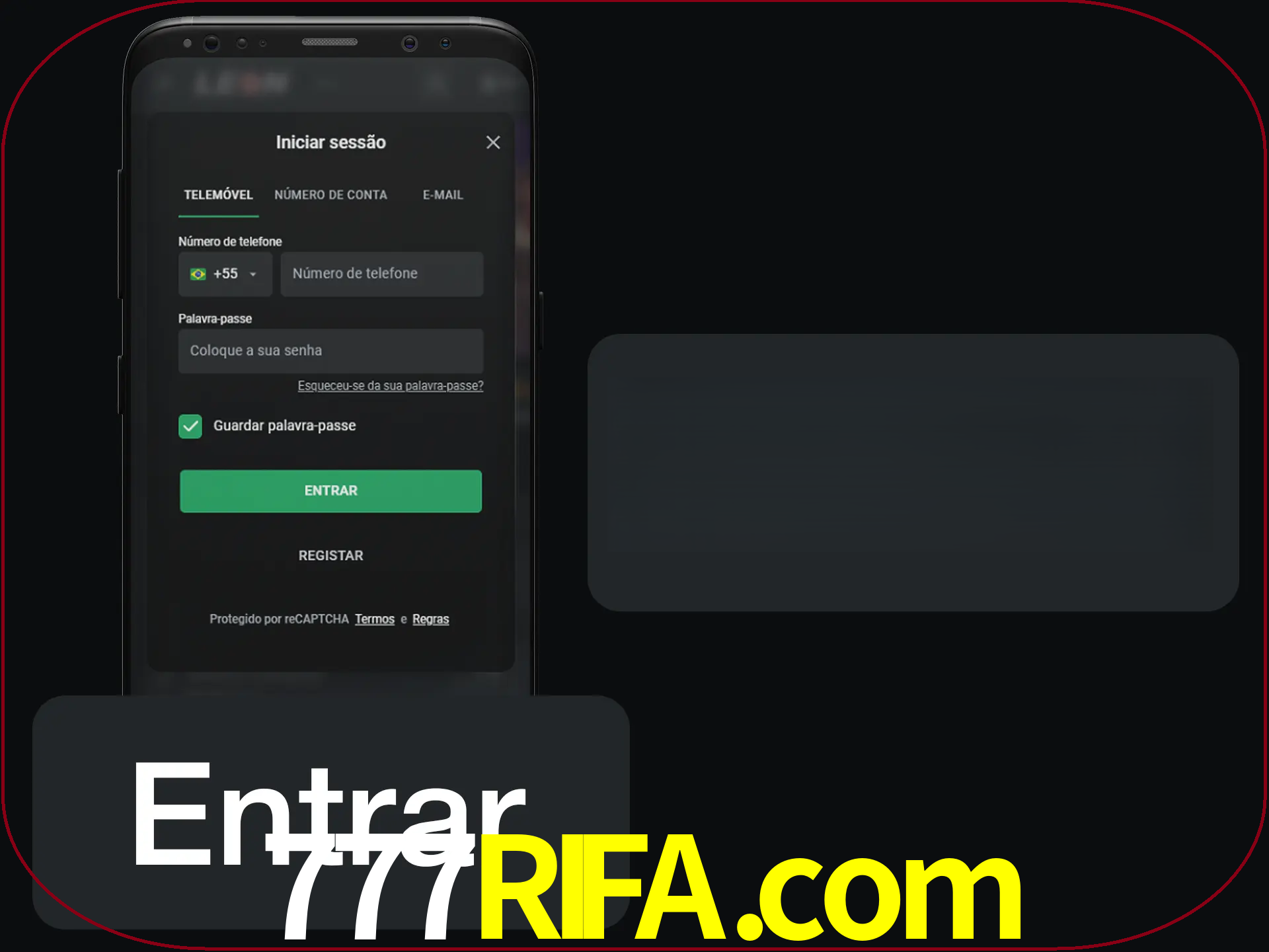 Faça o login para começar a apostar e jogar no cassino.