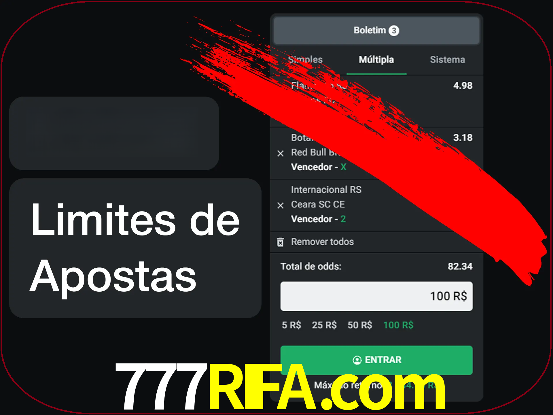 Não faça apostas loucas.